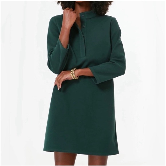 Tuckernuck Dresses & Skirts - Tuckernuck Avery Dress Green Soft Fleece‎ Size XL 3/4 Sleeve